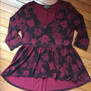 Beautiful Hi-Lo Peplum Style Top